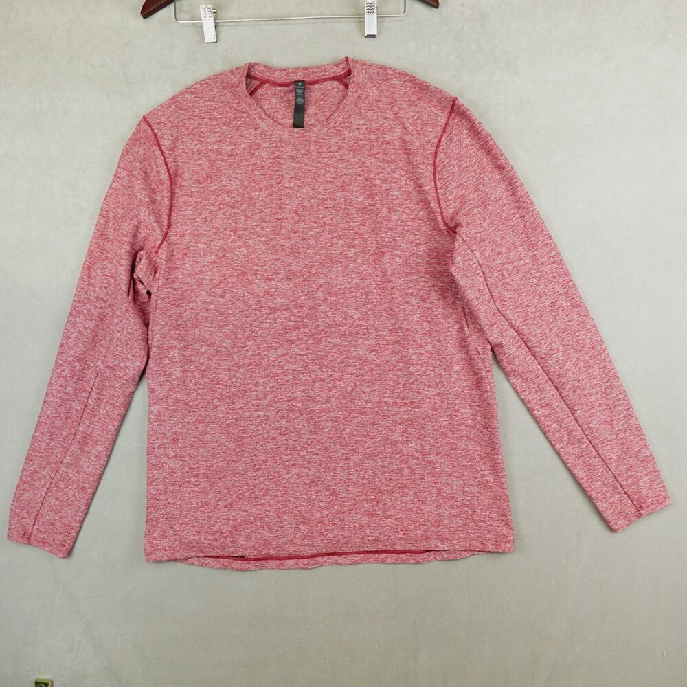 Lululemon Surge Warm Crew Pullover Shirt Stretch Performance XL Dark Sport Red